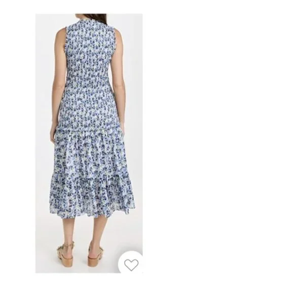 Veronica Beard Verena Floral Smock Cotton Dress - Picture 2 of 2